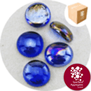 Glass Nuggets - Lustered Dark Blue - 9107
